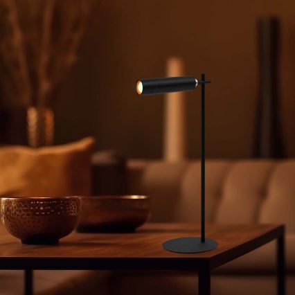 Lampe de table magnétique rechargeable à intensité variable LED/3W/5V 4000K 1500 mAh noir