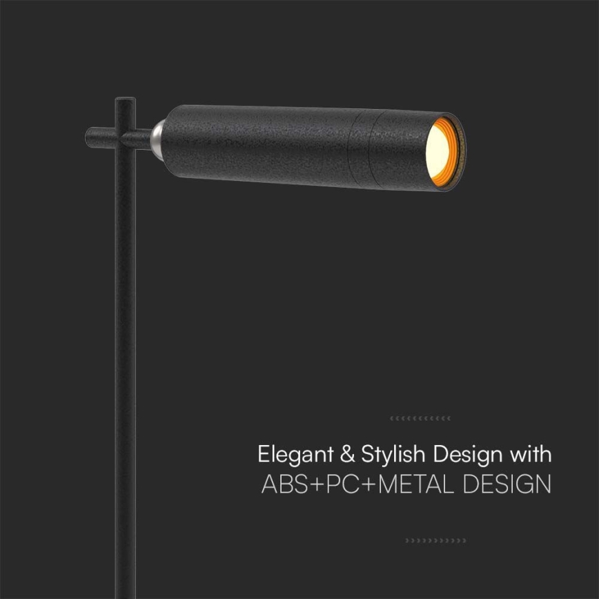 Lampe de table magnétique rechargeable à intensité variable LED/3W/5V 4000K 1500 mAh noir