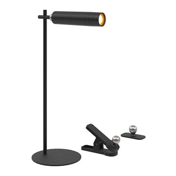 Lampe de table magnétique rechargeable à intensité variable LED/3W/5V 4000K 1500 mAh noir