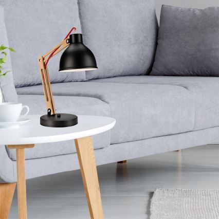 Lampe de table MARCELLO 1xE27/60W/230V hêtre - certifié FSC
