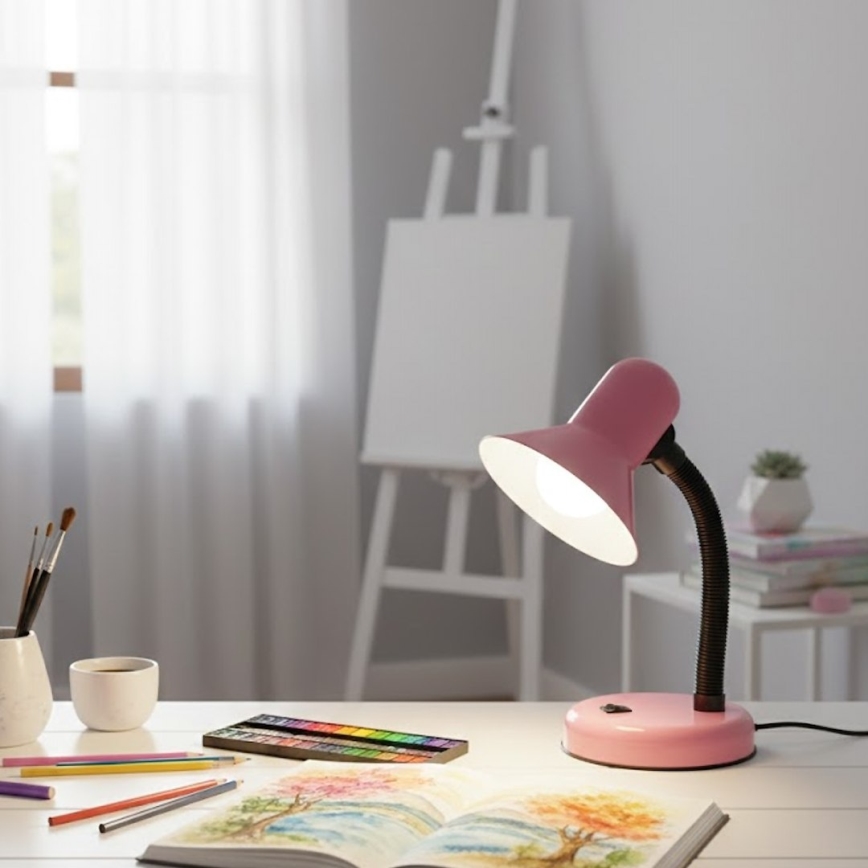 Lampe de table MENTOR 1xE27/15W/230V rose