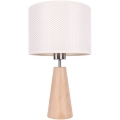 Lampe de table MERCEDES 1xE27/40W/230V d. 43 cm crème/chêne