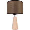 Lampe de table MERCEDES 1xE27/40W/230V d. 43 cm marron/chêne