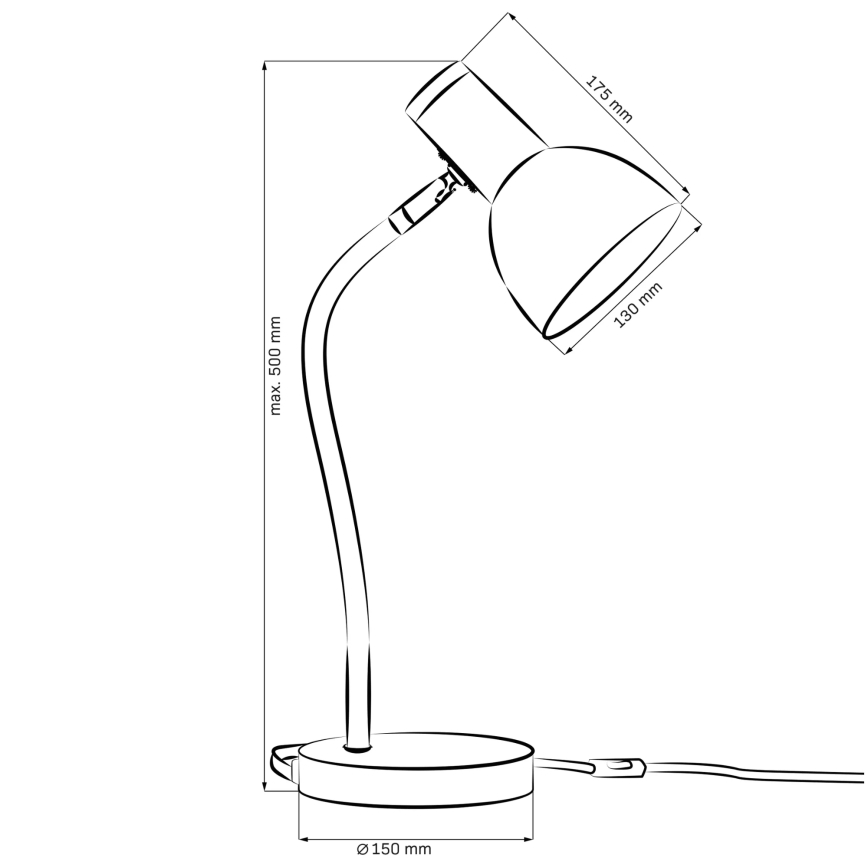 Lampe de table MIMI 1xE27/10W/230V jaune