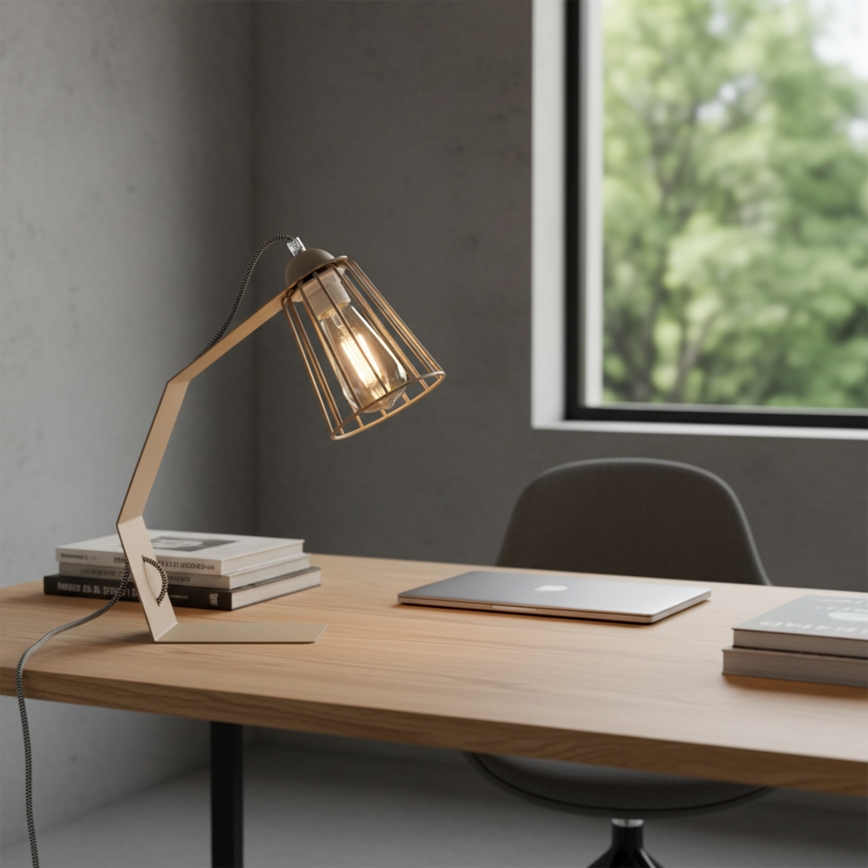 Lampe de table NANDO 1xE27/15W/230V beige