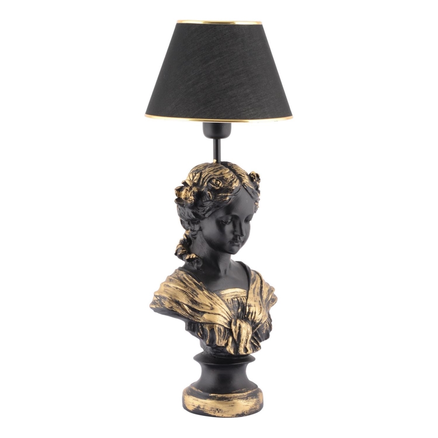 Lampe de table OPELYA 1xE27/40W/230V noir/doré