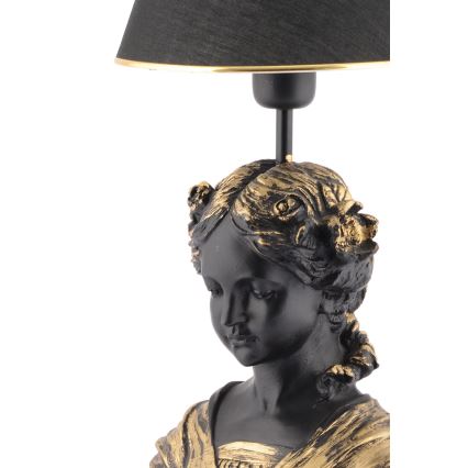 Lampe de table OPELYA 1xE27/40W/230V noir/doré