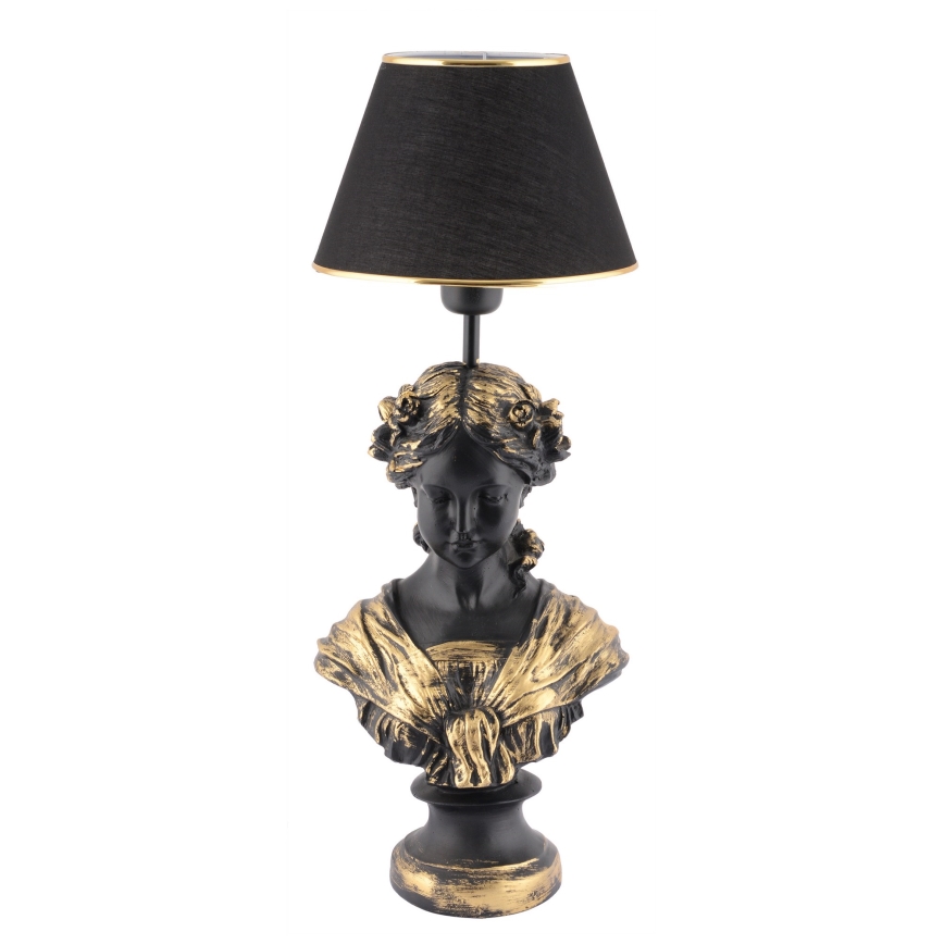 Lampe de table OPELYA 1xE27/40W/230V noir/doré
