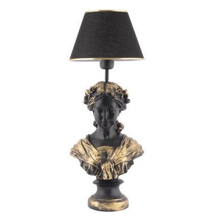 Lampe de table OPELYA 1xE27/40W/230V noir/doré