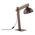 Lampe de table OSLO 1xE27/15W/230V noyer/marron