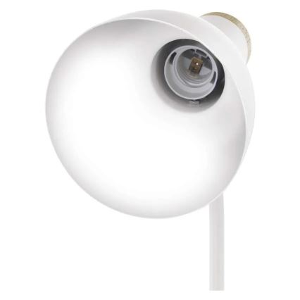 Lampe de table POPPY 1xE27/25W/230V blanche