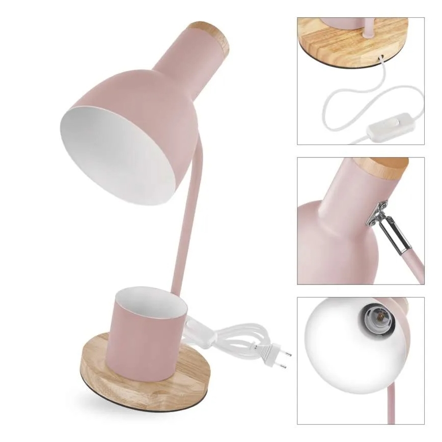 Lampe de table POPPY 1xE27/25W/230V rose