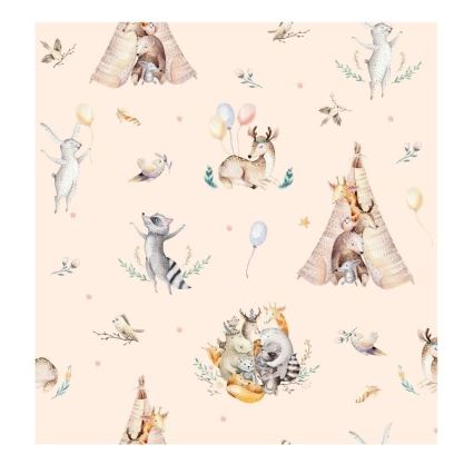 Lampe de table pour enfant KIDS ROOM 1xE27/60W/230V Ø 18 cm à motifs d'animaux
