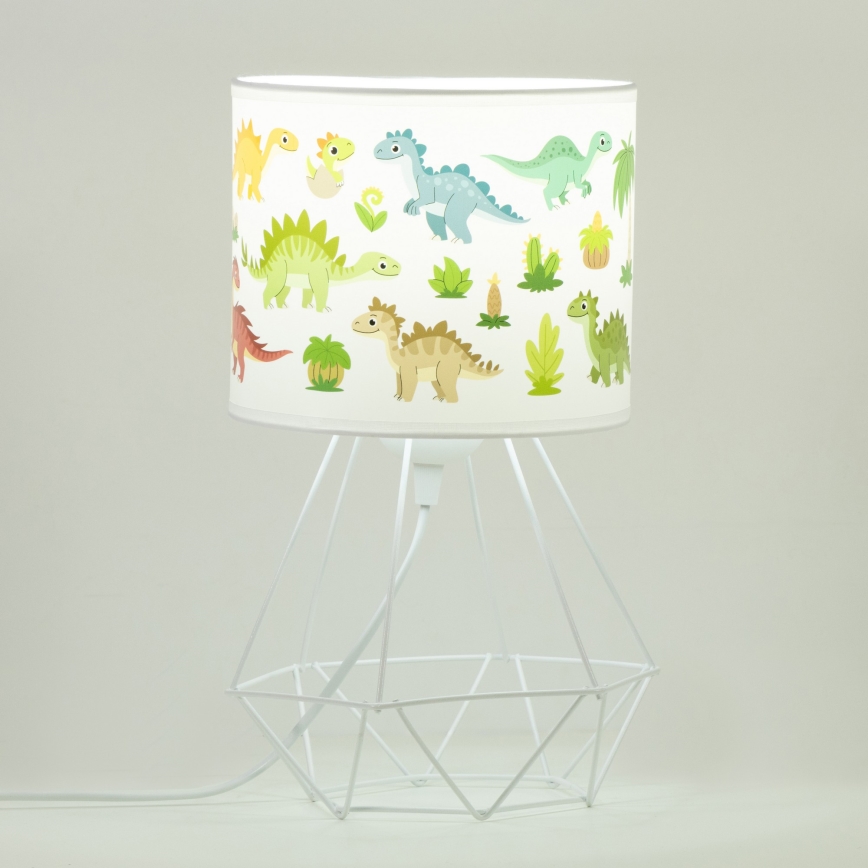 Lampe de table pour enfants KIDS ROOM 1xE27/60W/230V Ø 18 cm dinosaure
