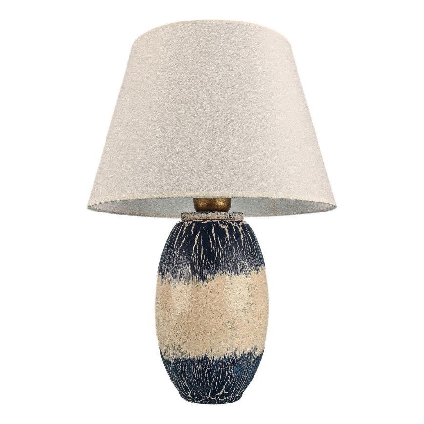Lampe de table RAMZES 1xE27/40W/230V beige/bleu