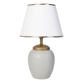 Lampe de table RAMZES 1xE27/40W/230V blanc/gris