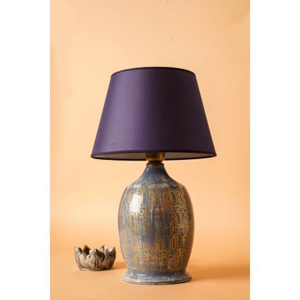 Lampe de table RAMZES 1xE27/40W/230V bleue