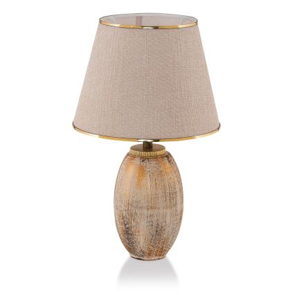 Lampe de table RAMZES 1xE27/40W/230V crème/doré