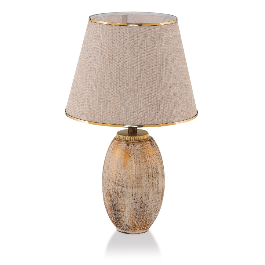 Lampe de table RAMZES 1xE27/40W/230V crème/doré