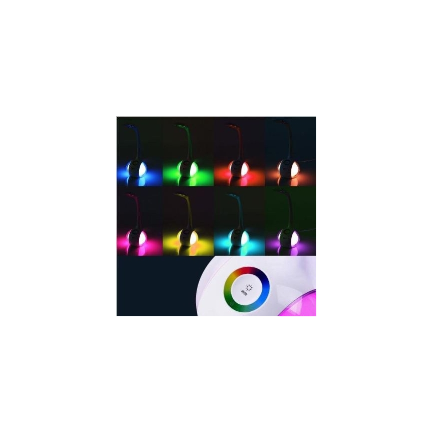 Lampe de table RGB à intensité variable LED/7W/230V bleue