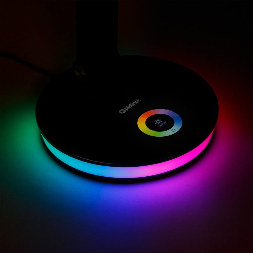 Lampe de table RGBW à intensité variable avec fonction batterie portative LED/12W/5V 2800-6000K noir