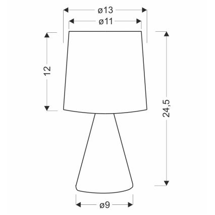 Lampe de table SATTI 1xE14/40W/230V beige