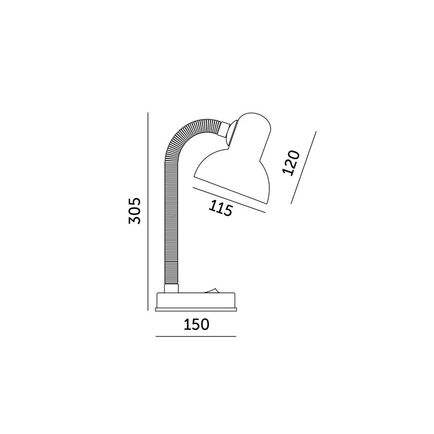 Lampe de table SMIESZEK 1xE27/40W/230V rose