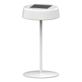 Lampe de table solaire rechargeable à intensité variable LED VIVIEN LED/3W/5V 2700K 1600 mAh IP54 blanc