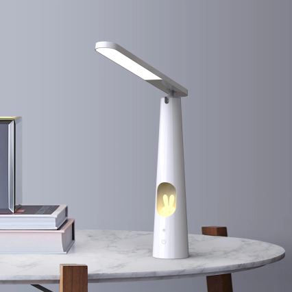 Lampe de table tactile à intensité variable BUNNY LED/7W/230V 2700/4000/6500K blanc