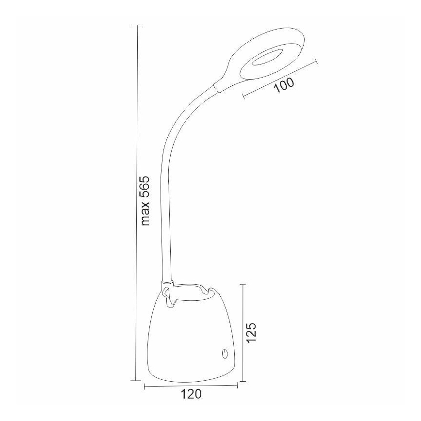 Lampe de table tactile à intensité variable LED ALEXA LED/5W/230V