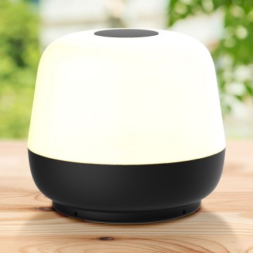 Lampe de table tactile extérieure à intensité variable SAMBA LED/1,2W/5V USB 1200 mAh IP44 noir