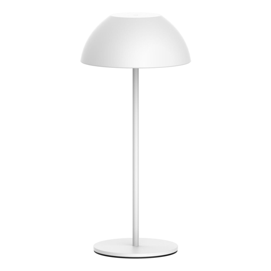 Lampe de table tactile extérieure à intensité variable TANZANIA LED/1,8W/5V USB 1800 mAh IP44 blanc