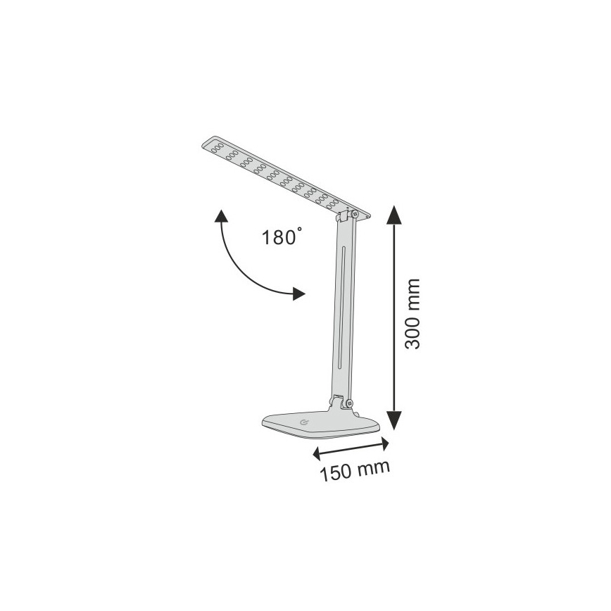 Lampe de table tactile LED à intensité variable JOWI LED/8W/230V noir