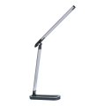 Lampe de table tactile LED à intensité variable MADERA LED/7W/230V USB noir