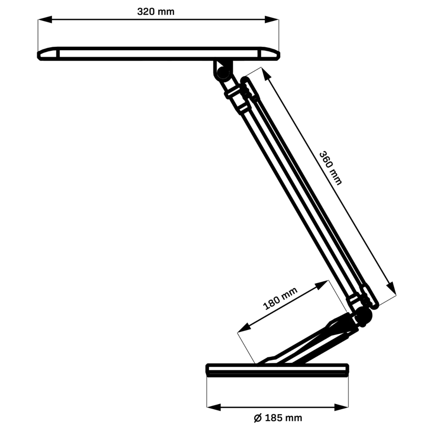 Lampe de table tactile LED à intensité variable OPTIMUM LED/7W/230V USB 3000/4000/6000K argent