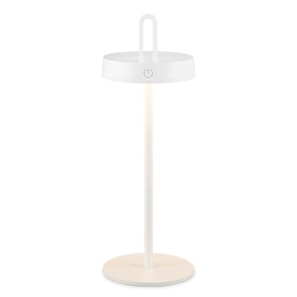 Lampe de table tactile LED dimmable rechargeable d'extérieur SHINE LED/1,5W/3,7V 3000 mAh IP44 blanche