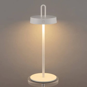 Lampe de table tactile LED dimmable rechargeable d'extérieur SHINE LED/1,5W/3,7V 3000 mAh IP44 blanche