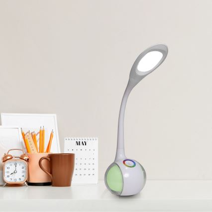 Lampe de table tactile RGBW à intensité variable COSMOS LED/6,5W/230V blanc