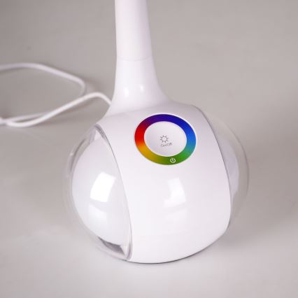 Lampe de table tactile RGBW à intensité variable COSMOS LED/6,5W/230V blanc