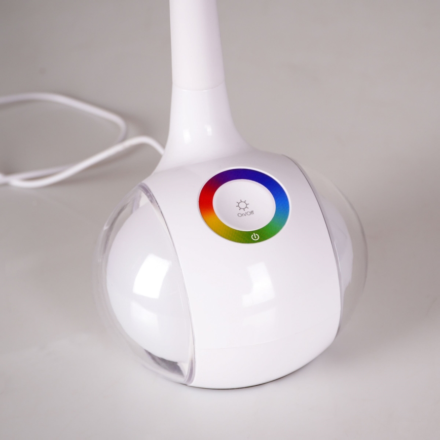 Lampe de table tactile RGBW à intensité variable COSMOS LED/6,5W/230V blanc