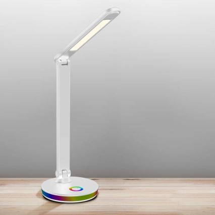 Lampe de table tactile RGBW à intensité variable NEPTUN LED/7W/230V blanc