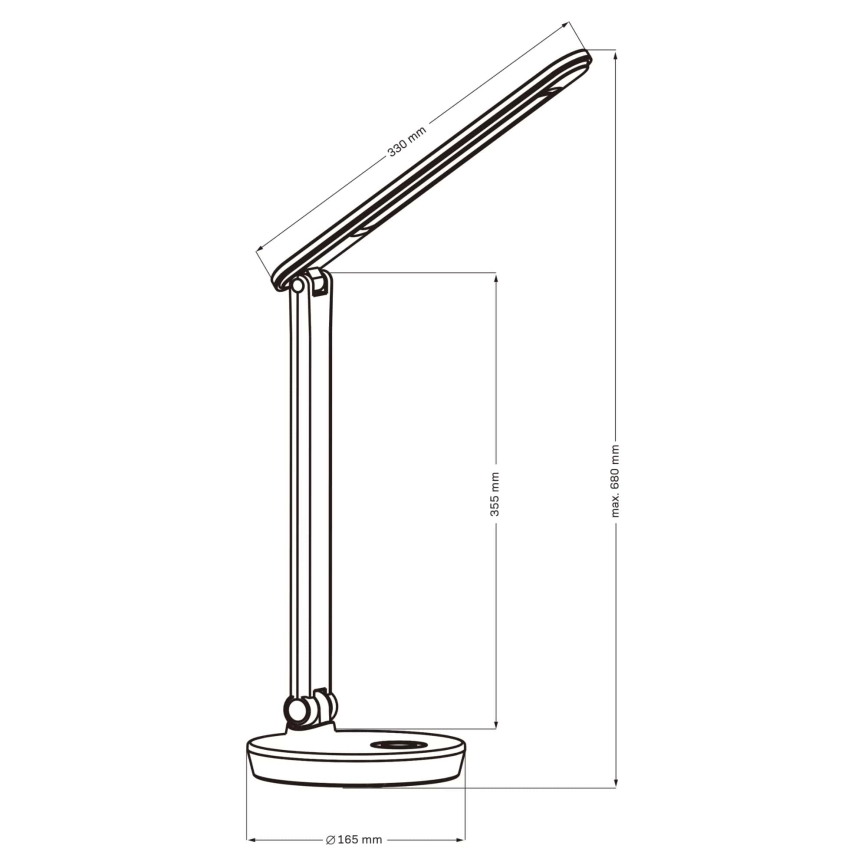 Lampe de table tactile RGBW à intensité variable NEPTUN LED/7W/230V blanc