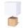 Lampe de table TRONGO SQUARE 1xE27/25W/230V chêne - certifié FSC