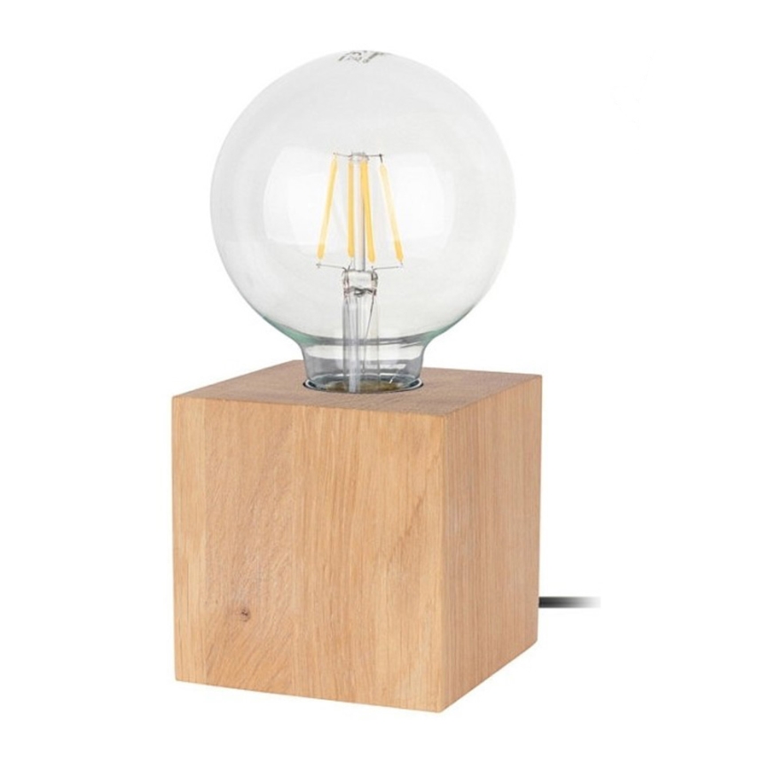 Lampe de table TRONGO SQUARE 1xE27/25W/230V chêne