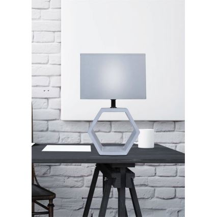 Lampe de table VIDAL 1xE27/40W/230V gris