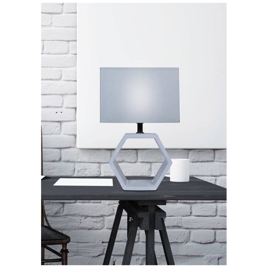 Lampe de table VIDAL 1xE27/40W/230V gris
