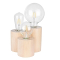 Lampe de table VINCENT 3xE27/15W/230V Bouleau