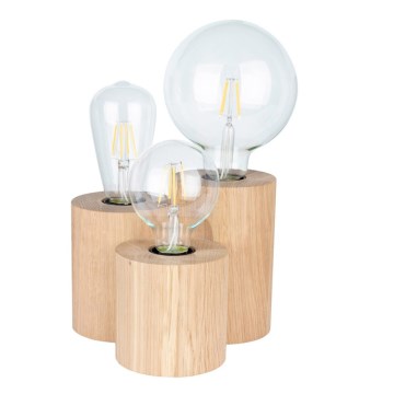Lampe de table VINCENT 3xE27/15W/230V chêne