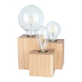 Lampe de table VINCENT 3xE27/15W/230V chêne