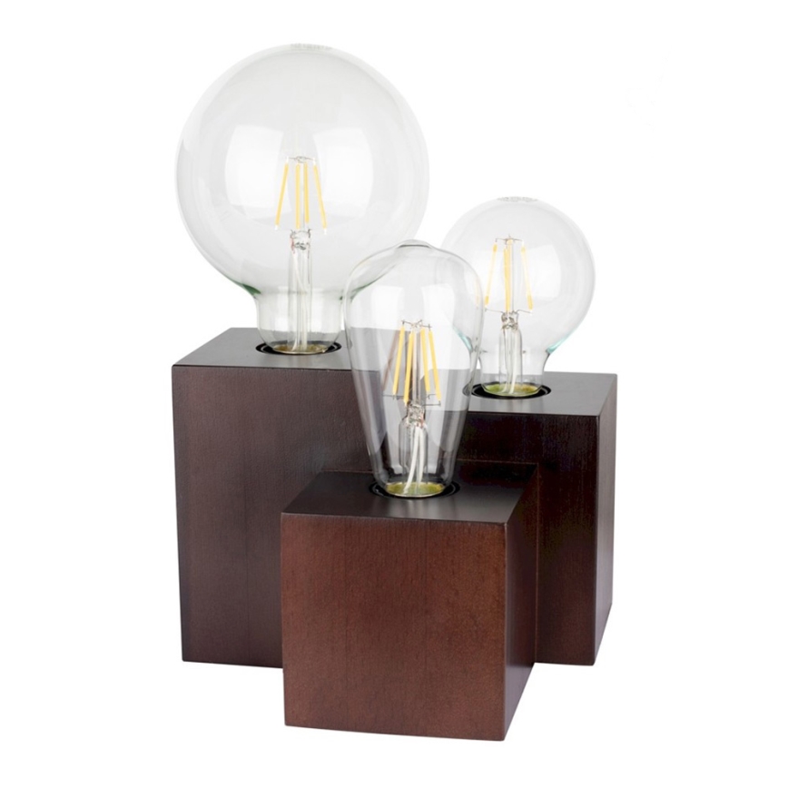 Lampe de table VINCENT 3xE27/15W/230V hêtre